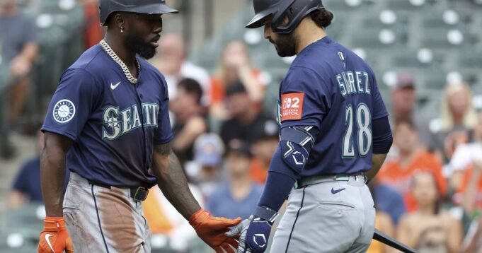 照片：西雅圖水手對巴爾的摩金鶯隊獲勝，1-0