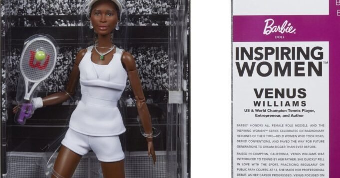 維納斯·威廉姆斯(Venus Williams)將獲得一個新的芭比娃娃,作為Inspiral Women Collection的一部分 維納斯·威廉姆斯(Venus Williams)將獲得一個新的芭比娃娃,作為Inspiral Women Collection的一部分