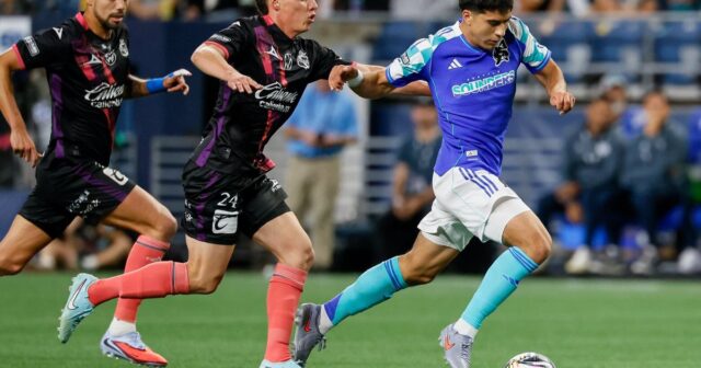 照片：西雅圖聲音在Copa Labues中面對Puebla