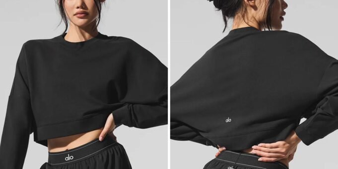 ALO瑜伽作物Sway Crewneck毛衣評論 ALO瑜伽作物Sway Crewneck毛衣評論