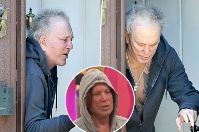 米奇·魯克（Mickey Rourke）在新的震驚照片中看到了“大哥”的醜聞