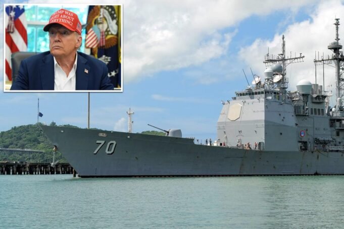 特朗普在委內瑞拉水域部署軍艦,以應對當地毒品卡特爾的威脅 特朗普在委內瑞拉水域部署軍艦,以應對當地毒品卡特爾的威脅