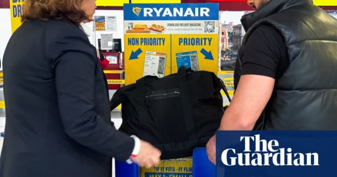 Ryanair為發現超大機艙袋的員工享受2.50歐元的獎金|瑞安航空