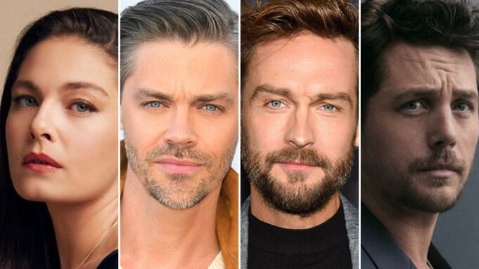 Alexa Davalos,Tom Mison,Tom Payne和Ben Robson演員 Alexa Davalos,Tom Mison,Tom Payne和Ben Robson演員