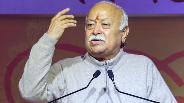 每個家庭應該有三個孩子:RSS首席Mohan Bhagwat 每個家庭應該有三個孩子:RSS首席Mohan Bhagwat