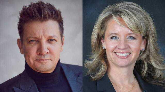 傑里米·雷納(Jeremy Renner)和修女(Nun)將以家庭盛會的榮幸 傑里米·雷納(Jeremy Renner)和修女(Nun)將以家庭盛會的榮幸