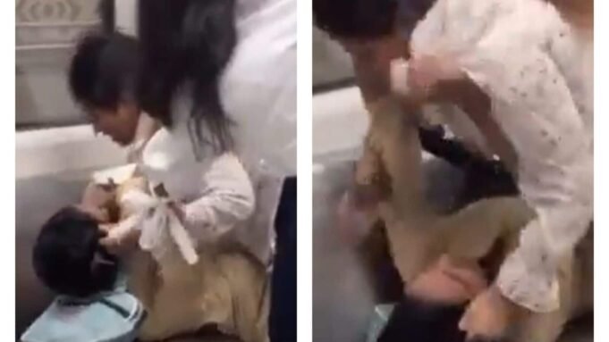 病毒視頻：拉動頭髮，互相罷工，而婦女在德里地鐵內戰在座位上