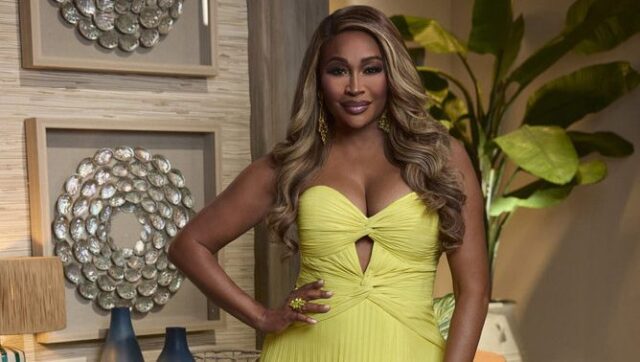 辛西婭·貝利·德·羅阿(Cynthia Bailey de Rhoa)與喬瓦尼(Jovani)合作 辛西婭·貝利·德·羅阿(Cynthia Bailey de Rhoa)與喬瓦尼(Jovani)合作