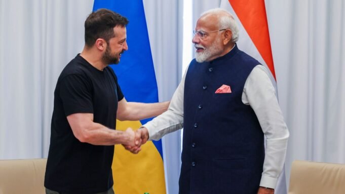 PM Modi在與普京俄羅斯會面之前與烏克蘭的Zelensky進行了交談，這是一個月內的第二次電話