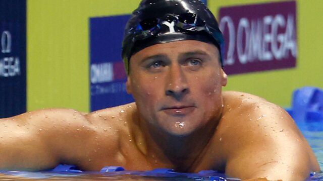 瑞安·洛奇特(Ryan Lochte)離婚後有希望的觀點 瑞安·洛奇特(Ryan Lochte)離婚後有希望的觀點