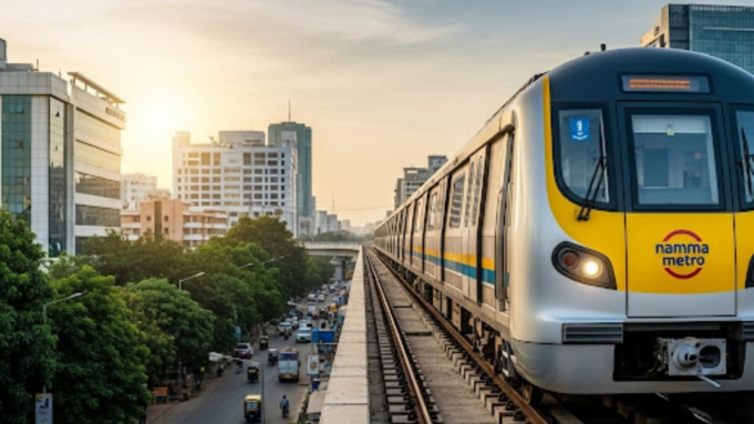 對信息技術人員作為PM MDI的非常滿意,以告知Bangaluru的黃色Namma Metro系列 對信息技術人員作為PM MDI的非常滿意,以告知Bangaluru的黃色Namma Metro系列