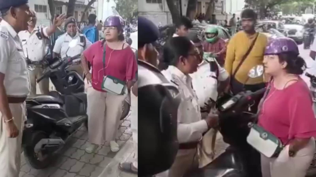 班加羅(Bangaluru):一位虐待她在警察使用的女人,告訴那名女士:“我會裸露你” |視頻 班加羅(Bangaluru):一位虐待她在警察使用的女人,告訴那名女士:“我會裸露你” |視頻