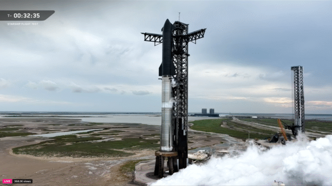 由於天氣,SpaceX Scrubs飛行星際飛船對於這次再次發射很重要。 由於天氣,SpaceX Scrubs飛行星際飛船對於這次再次發射很重要。