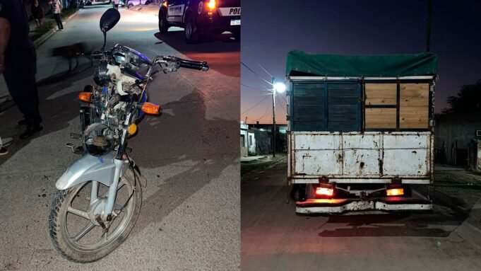 Añatuya：母親和兒子在摩托車和卡車後受傷