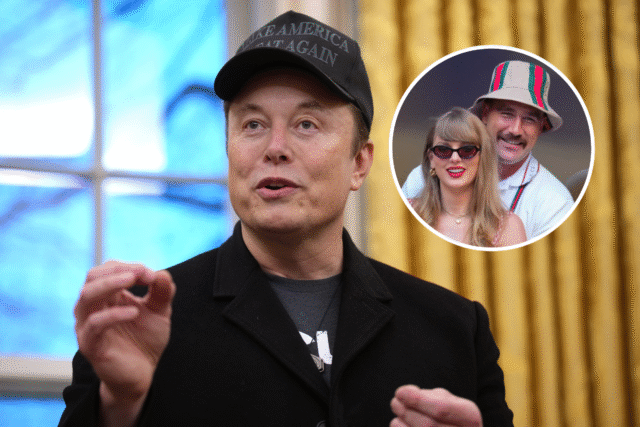 Elon Musk與Taylor Swift互動，共享Travis Kelos