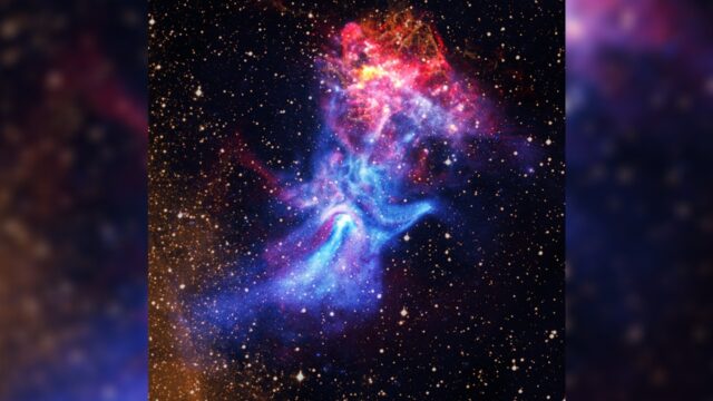 超新星爆炸雕塑。宇宙中的一個可怕的手形星雲(視頻)。 超新星爆炸雕塑。宇宙中的一個可怕的手形星雲(視頻)。