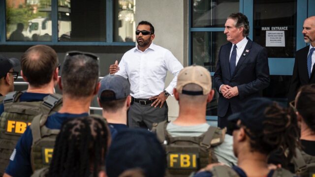 聯邦調查局局長卡西爾（Cash Patel）支持特朗普將聯邦警察交給首都警察的計劃