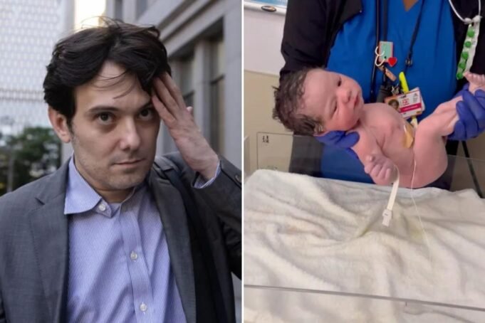 “ Pharma Bro” Martin Shkrely以這個奇怪的名字歡迎世界的新生兒子