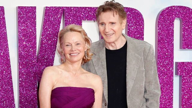 帕梅拉·安德森(Pamela Anderson)和利亞姆·尼森(Liam Neeson)的浪漫主義不是真實的,不是促銷的特技: 帕梅拉·安德森(Pamela Anderson)和利亞姆·尼森(Liam Neeson)的浪漫主義不是真實的,不是促銷的特技: