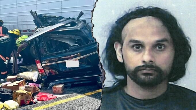 將近2.5米是在致命的撞車事故中籤署非法遷徙卡車司機的請願書