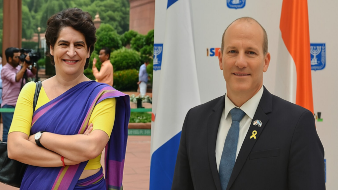 普里揚卡·甘地(Priyanka Gandhi)指責以色列在加沙地帶“種族滅絕”; Envoy Reuven Azar回答:“不要購買Hamas號碼。” 普里揚卡·甘地(Priyanka Gandhi)指責以色列在加沙地帶“種族滅絕”; Envoy Reuven Azar回答:“不要購買Hamas號碼。”