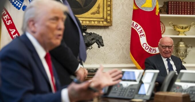 魯珀特·默多克(Rupert Murdoch)和唐納德·特朗普(Donald Trump):在他們糾結的關係中 魯珀特·默多克(Rupert Murdoch)和唐納德·特朗普(Donald Trump):在他們糾結的關係中