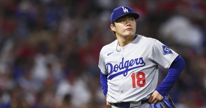 道奇隊的損失導致Yoshinobo Yamamoto Angels搖晃