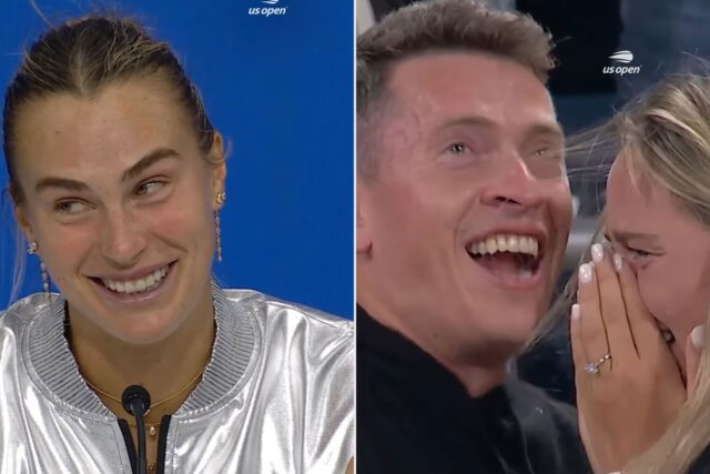 阿里納·薩巴倫卡(Aryna Sabalenka)參加了我們兩人的公開比賽后,男友“沒有壓力” 阿里納·薩巴倫卡(Aryna Sabalenka)參加了我們兩人的公開比賽后,男友“沒有壓力”