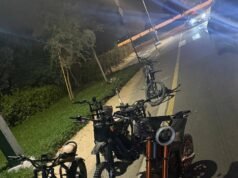 迪拜警方從魯莽騎行的青少年手中查獲了101輛電動自行車