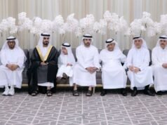 哈姆丹·本·穆罕默德出席阿卜杜勒·加法爾·侯賽因和阿爾·馬里的婚禮