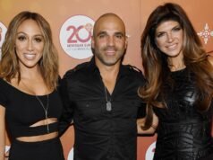 特蕾莎·朱迪斯 (Teresa Giudice) 和喬·戈爾加 (Joe Gorga) 在 2025 年 BravoCon 上擁抱,進行和解談判