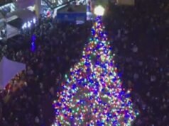 “美麗”:波特蘭聖誕節期間先鋒廣場舉行點燈儀式