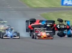 一名來自阿根廷的三級方程式車手在最後一圈遭遇了嚴重事故