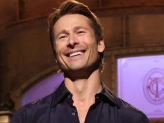 格倫·鮑威爾 (Glen Powell) 攜 UPS 司機出席《週六夜現場》首映式