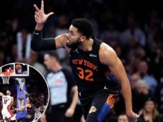 卡爾-安東尼·唐斯、蘭德里·施密特為尼克斯隊過去的熱火隊效力