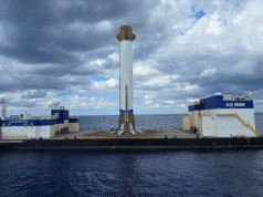 觀看藍色起源的巨大新格倫火箭降落在海上的一艘船上(視頻)