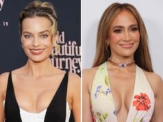 瑪格特·羅比 (Margot Robbie) 的喇叭牛仔褲是 2025 年冬季牛仔流行趨勢