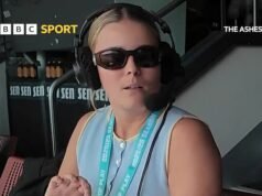 女板球專家為“脾氣暴躁”道歉,並在 BBC 測試賽特別節目中透露“我已經成年了”