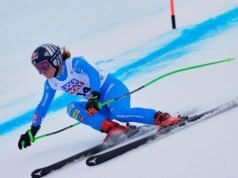 意大利切達干酪在瑞士速降賽中獲得第三名:在瓦爾加迪納馮阿爾米內 (Von Almine) 超越奧德馬特 (Odermatt)