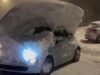 Prato Nevoso 開走了汽車,發現車頂積雪有一米多
