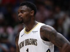 錫安·威廉姆森為新奧爾良鵜鶘隊的連勝打進一球