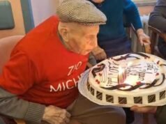 米歇爾·蓋伊今年 110 歲。利古里亞院長,都靈移民