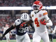 酋長隊 WR Reishi Rice(腦震盪)賽季即將來臨