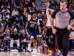 鵜鶘隊在客場對陣步行者隊取得首個四連勝