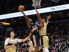 馬刺隊以常規賽六連勝擊敗奇才隊