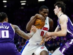 投籃火熱的活塞隊拿下136分後,國王隊繼續重整旗鼓