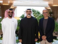 Tahnoon Bin Zayed 與微軟技術合作總裁進行交流