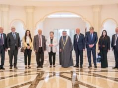 沙迦統治者接見巴勒斯坦比爾宰特大學代表團