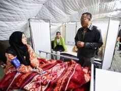 位於阿里什的阿聯酋水上醫院已接收第五批印尼醫療隊