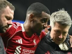 伊薩克因“魯莽”鏟球而面臨兩個月的傷病:插槽|足球新聞